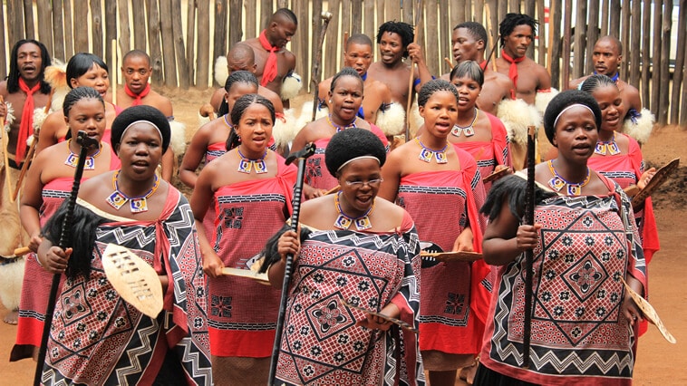 Swasiland Mantenga Tanzgruppe