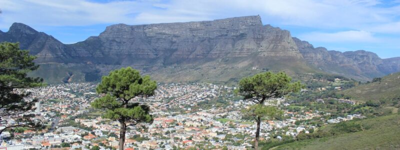 Blick Auf Den Tafelberg Von Kapstadt