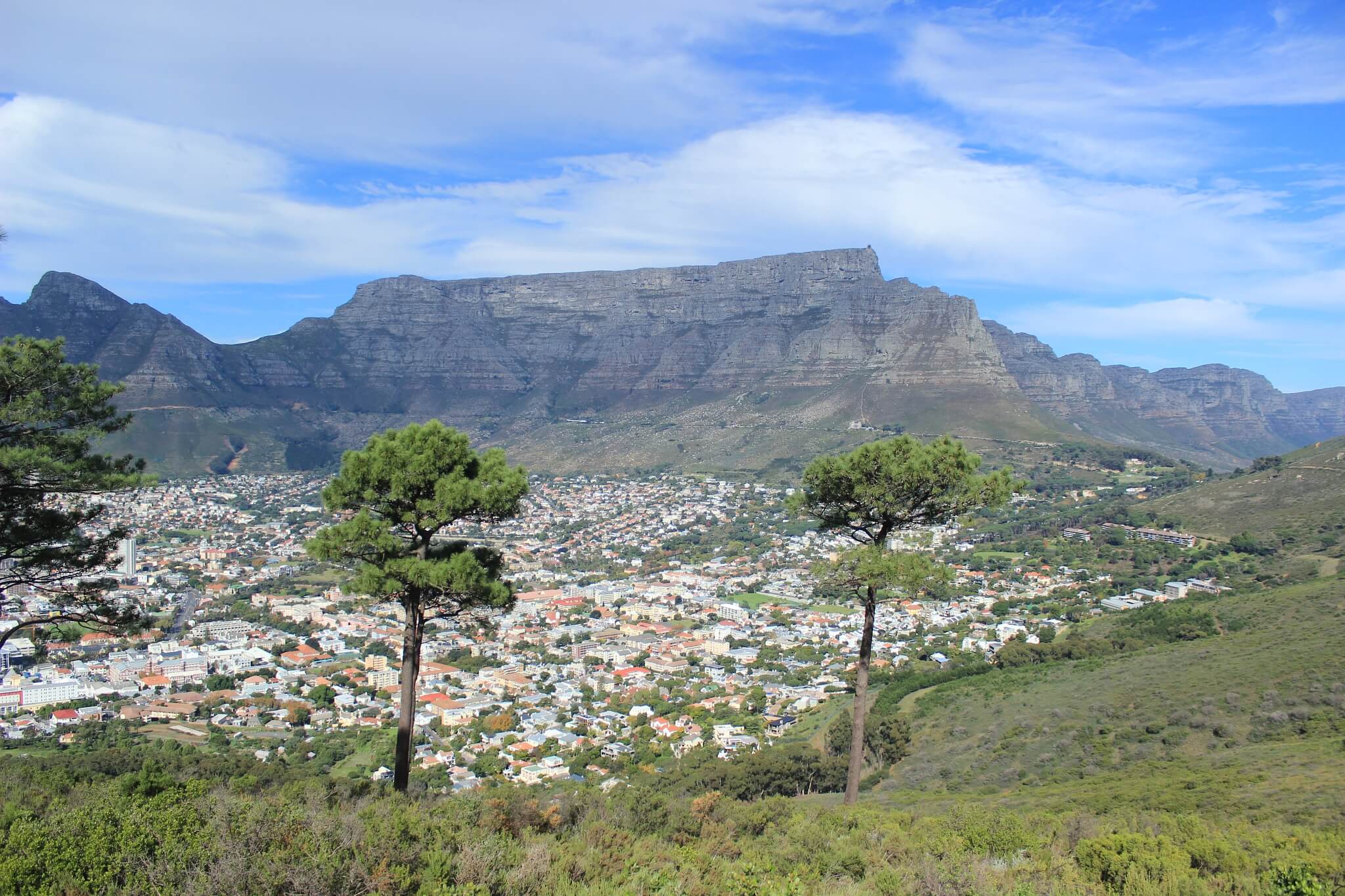 Blick auf den Tafelberg von Kapstadt