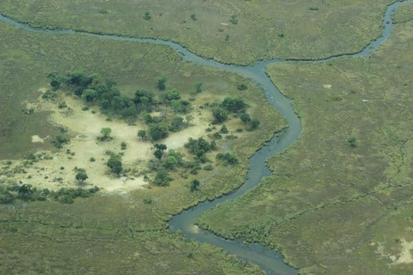 Okavangodelta von Oben | Flusslauf