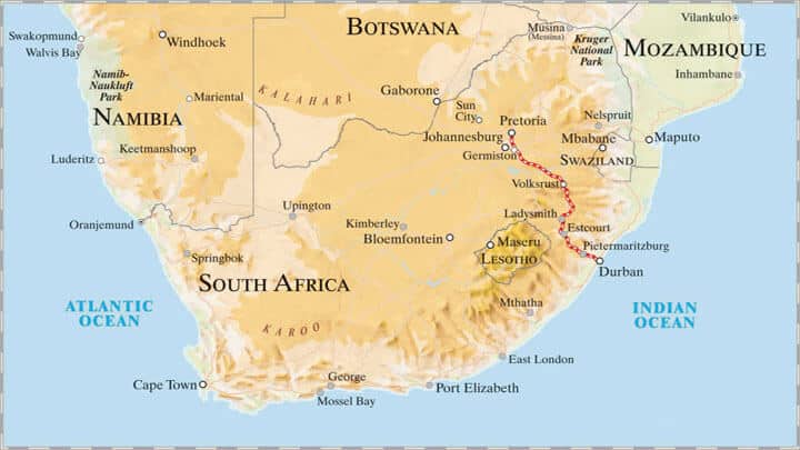 Rovos Rail Reisen - Pretoria nach Durban