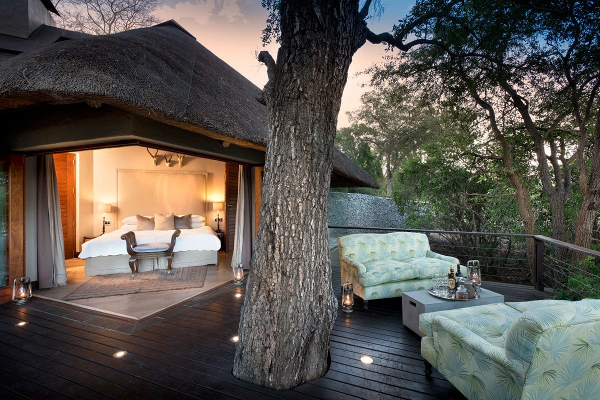 Ngala Safari Lodge Chalet von außen