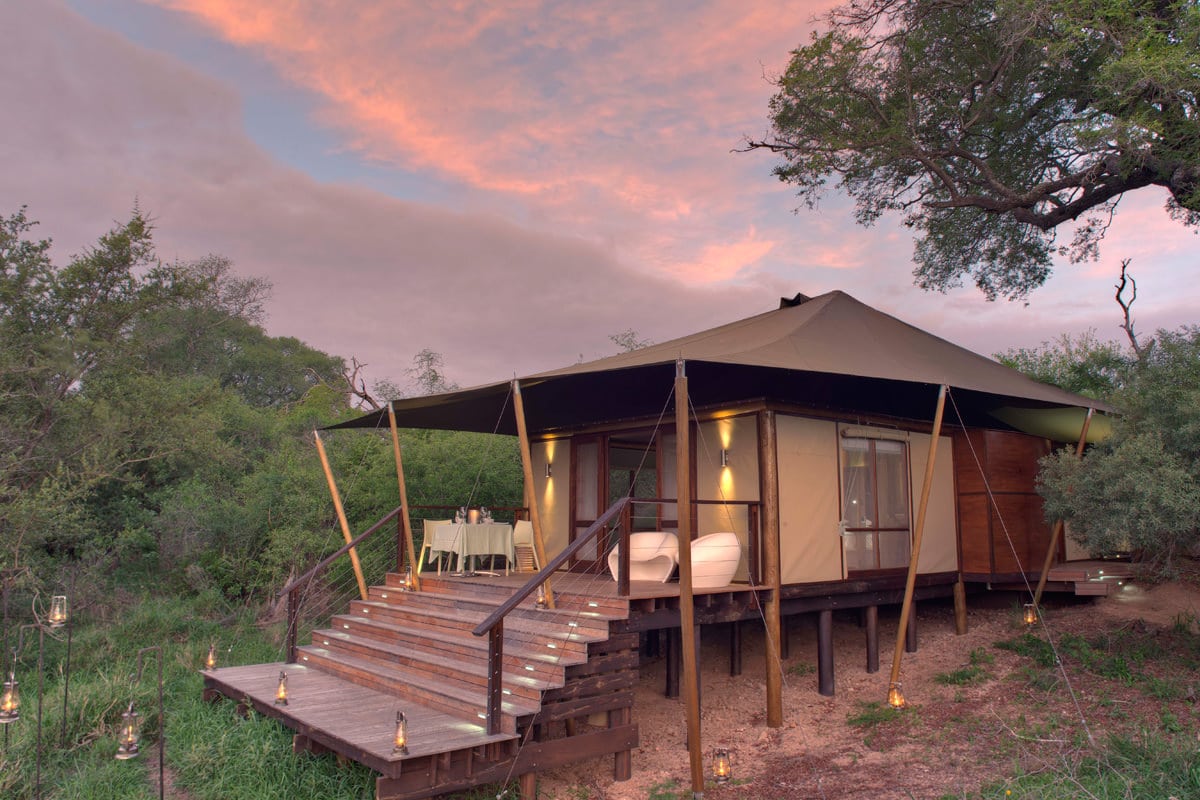 Ngala Tented Camp Zelt von außen