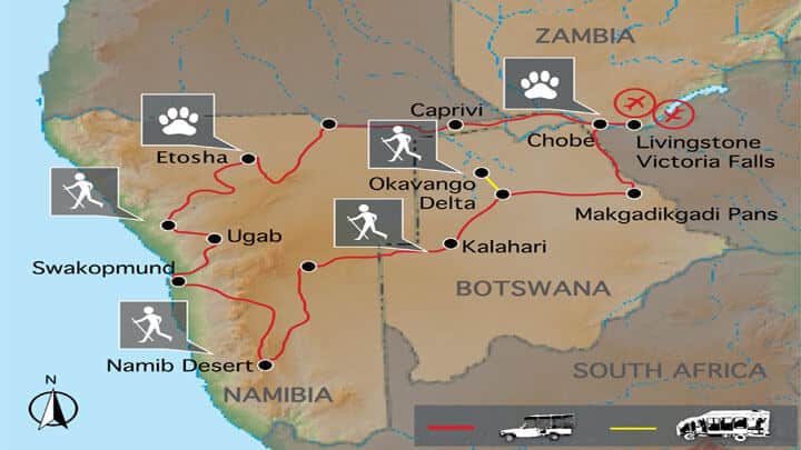 Southern Circle Erlebnisreise Namibia & Botswana